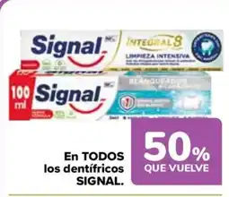 Carrefour SIGNAL En todos los dentifricos oferta
