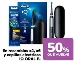 Carrefour ORAL B En recambios x4, x6 y cepillos electricos IO oferta