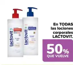 Carrefour LACTOVIT En todas las lociones corporales oferta