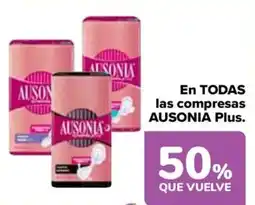 Carrefour AUSONIA En TODAS las compresas Plus oferta