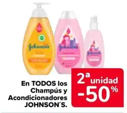 Carrefour JOHNSON'S En todos los champús y acondicionadores oferta