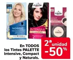 Carrefour PALETTE En todos los tintes intensive, compact y naturals. oferta