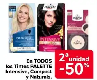 Carrefour PALETTE En todos los tintes intensive, compact y naturals. oferta
