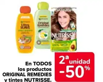Carrefour NUTRISSE En todos los productos original remedies y tintes oferta