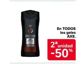 Carrefour AXE En todos los geles oferta