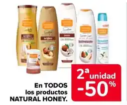 Carrefour NATURAL HONEY En todos los productos oferta