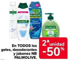 Carrefour PALMOLIVE En todos los geles, desodorantes y jabones oferta