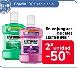 Carrefour LISTERINE En enjuagues bucales oferta