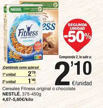 SPAR Fragadis Nestlé Cereales Fitness Original O Chocolate 375-450g oferta