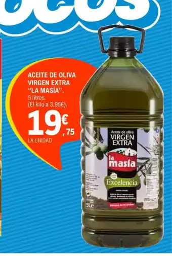 E.Leclerc LA MASIA Aceite de oliva virgen extra oferta