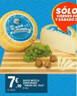 E.Leclerc RIBERA DEL TAJO Queso mezcla semicurado oferta