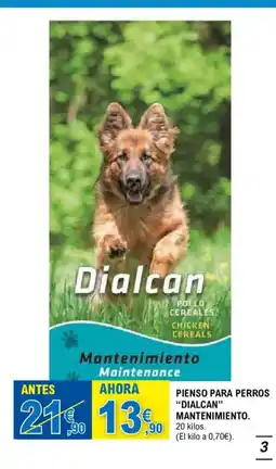 E.Leclerc DIALCAN MANTENIMIENTO Pienco para perros oferta