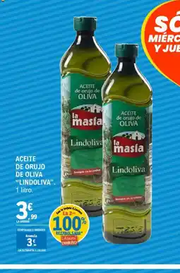 E.Leclerc LINDOLIVA Aceite de orujo de oliva oferta