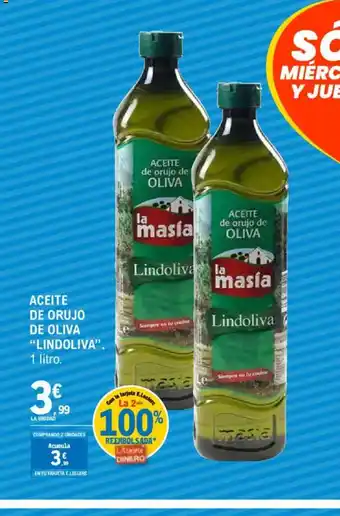 E.Leclerc LINDOLIVA Aceite de orujo de oliva oferta