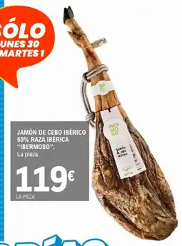 E.Leclerc IBERMOSO Jamón de cebo ibérico 50% raza ibérica oferta