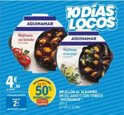 E.Leclerc AGUINAMAR Mejillón al albariño, en su jugo o con tomate oferta