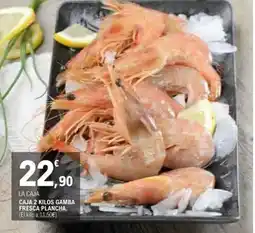 E.Leclerc Caja gamba fresca plancha oferta
