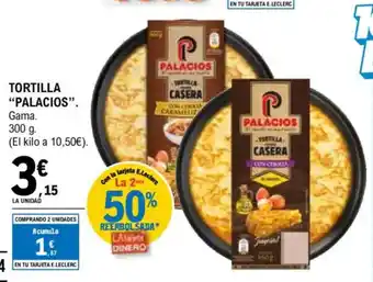 E.Leclerc PALACIOS Tortilla oferta