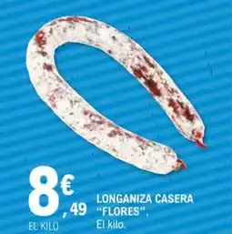 E.Leclerc FLORES Longaniza casera oferta