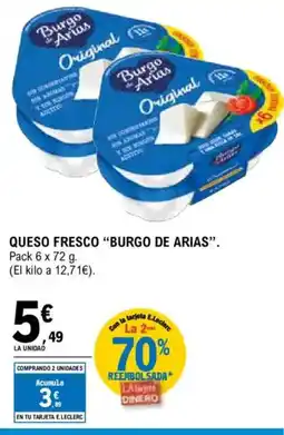 E.Leclerc BURGO DE ARIAS Queso fresco oferta