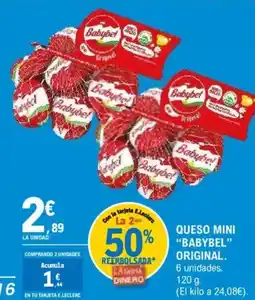 E.Leclerc BABYBEL ORIGINAL Queso mini oferta