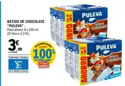 E.Leclerc PULEVA Batido de chocolate oferta