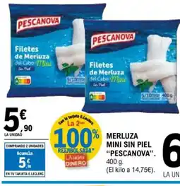 E.Leclerc PESCANOVA Merluza mini sin piel oferta