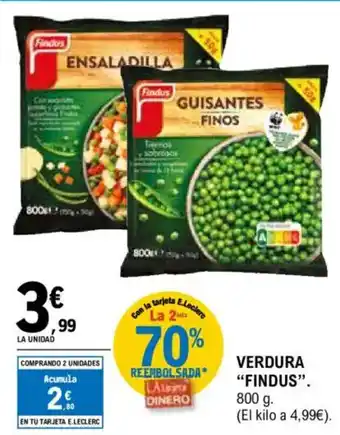 E.Leclerc FINDUS Verdura oferta