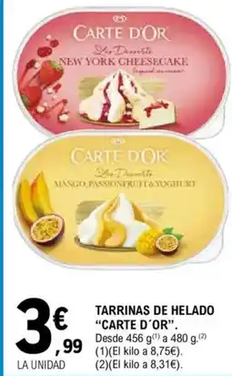 E.Leclerc CARTE D'OR Tarrinas de helado oferta