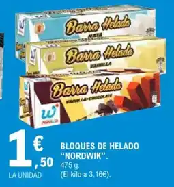 E.Leclerc NORDWIK Bloques de helado oferta