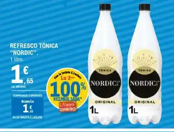 E.Leclerc NORDIC Refresco tónica oferta