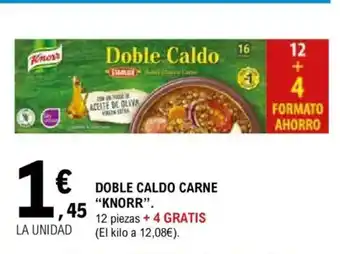 E.Leclerc KNORR Doble caldo carne oferta