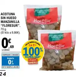 E.Leclerc FLORESURE Aceituna sin hueso manzanilla oferta