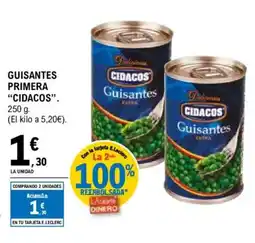 E.Leclerc CIDACOS Guisantes primera oferta