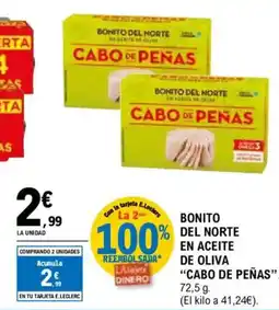 E.Leclerc CABO DE PEÑAS Bonito del norte en aceite de oliva oferta