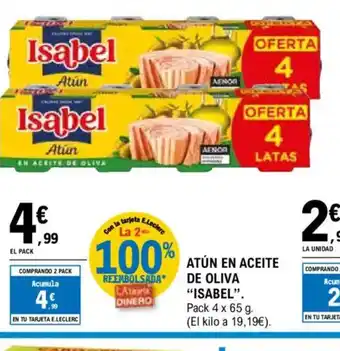 E.Leclerc ISABEL Atún en aceite de oliva oferta
