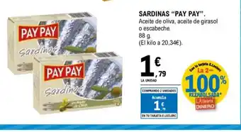E.Leclerc PAY PAY Sardinas oferta
