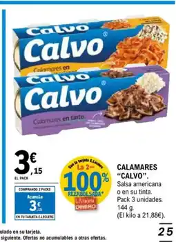 E.Leclerc CALVO Calamares oferta
