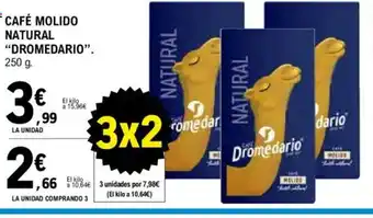 E.Leclerc DROMEDARIO Café molido natural oferta