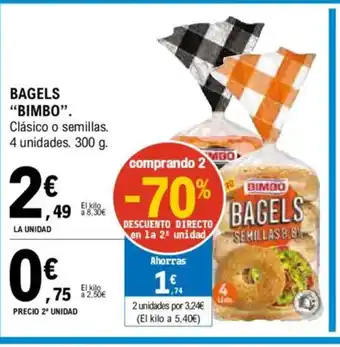 E.Leclerc BIMBO Bagels oferta