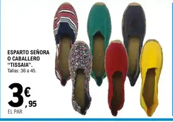 E.Leclerc Esparto señora o caballero tissaia oferta