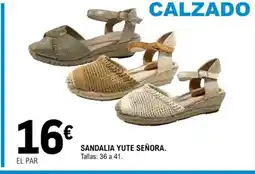 E.Leclerc Sandalia yute señora oferta