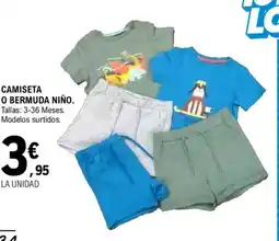 E.Leclerc Camiseta o bermuda niño oferta