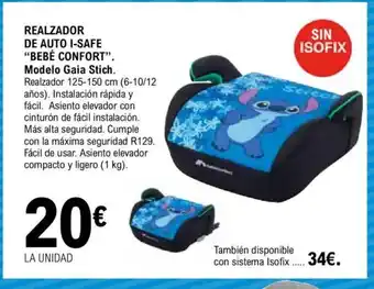 E.Leclerc Realzador de auto i-safe bebé confort oferta