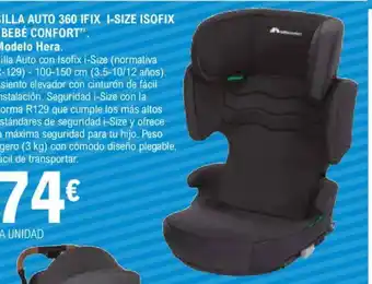 E.Leclerc Silla auto 360 ifix i-size isofix bebé confort oferta