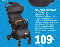 E.Leclerc Silla paseo posiciones bebé confort oferta