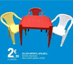 E.Leclerc Sillón infantil apilable oferta