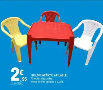 E.Leclerc Sillón infantil apilable oferta