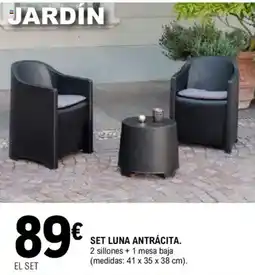 E.Leclerc Set luna antrácita oferta