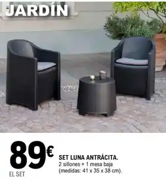 E.Leclerc Set luna antrácita oferta